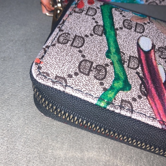 Fashion designer Clutch purse wristlet Girls Night Out Wallet GD Asian forest - Picture 2 of 8